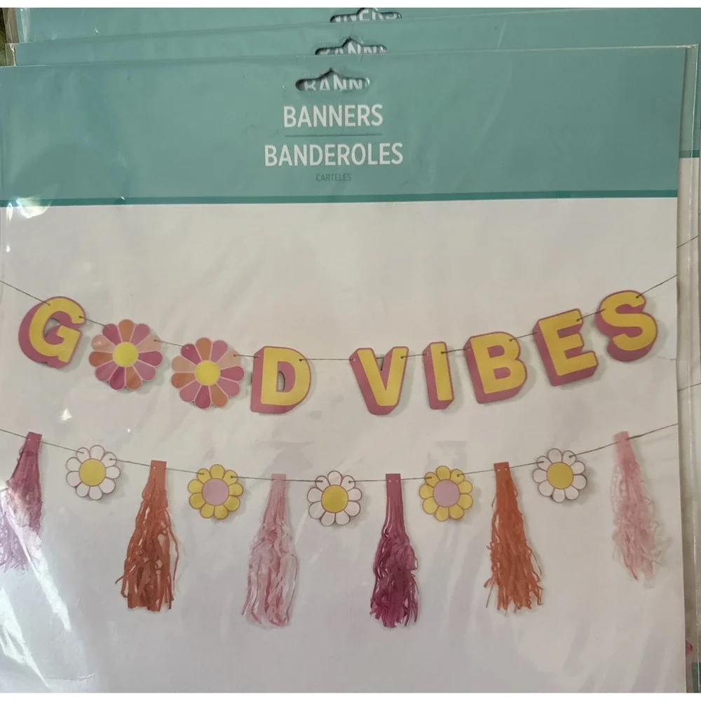 Throwback Summer Retro 60's 70's Luau‎ Theme Party Hanging Decoration Banners